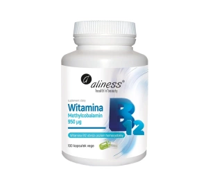 Aliness witamina B12 methylcobalamin 950 µg suplement diety 100 kapsułek