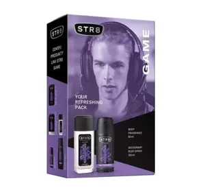 STR8 Game zapachowy spray z atomizerem 85 ml + dezodorant spray 150 ml