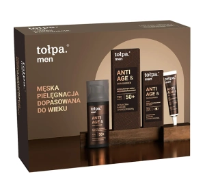 Tołpa Men zestaw krem przeciwzmarszczkowy 50+ 50 ml + krem pod oczy 10 ml