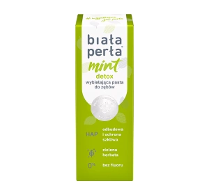Biała Perła Natural & White Mint Detox wybielająca pasta do zębów bez fluoru 75 ml