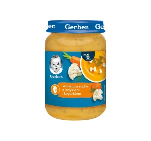 Gerber obiadek po 6 miesiącu Wiosenna zupka z indykiem i koperkiem 190g