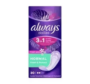 Always Dailies Fresh&Protect wkładki higieniczne Normal Fresh Scent 30 sztuk
