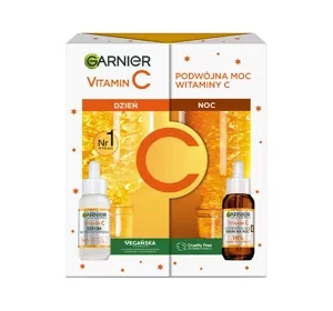 Garnier Vitamin C zestaw prezentowy serum na dzień 30 ml + serum na noc 30 ml