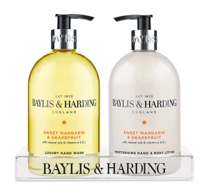 Baylis & Harding Signature Sweet Mandarin & Grapefruit mydło w płynie do rąk 500 ml + balsam do rąk i ciała 500 ml