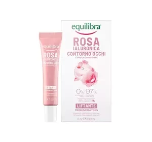 Equilibra Rosa różany liftingujący krem pod oczy z kwasem hialuronowym 15 ml