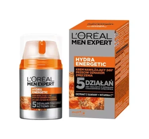 LOREAL MEN EXPERT HYDRA ENERGETIC KREM NAWILŻAJĄCY PRZECIW OZNAKOM ZMĘCZENIA 50ML