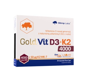 Olimp Gold Vit D3 + K2 4000 suplement diety 30 kapsułek