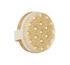 Lewer okrągła szczotka do masażu ciała na sucho i mokro