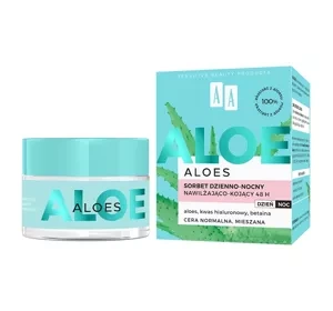 AA Aloes nawilżająco-kojący sorbet dzienno-nocny 50 ml