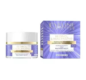 Eveline Cosmetics Retinol & Niacynamid 70+ skoncentrowany krem multiodżywczy 50 ml