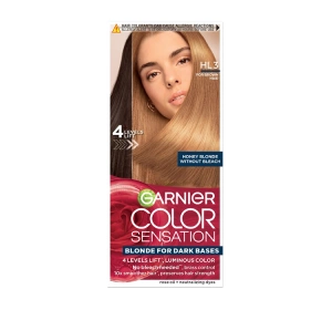 Garnier Color Sensation rozjaśniająca farba dla brązowych włosów HL3 Miodowy Blond
