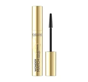 Eveline Cosmetics Wonder Match pogrubiająco-wydłużający tusz do rzęs Intense Black 7 ml
