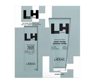Lierac Homme zestaw kosmetyków dla mężczyzn emulsja do twarzy 50 ml + żel pod prysznic do ciała i włosów 200 ml
