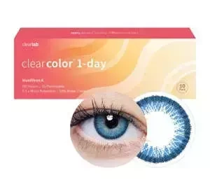ClearLab ClearColor 1-Day Light Blue kolorowe soczewki kontaktowe 10 szt