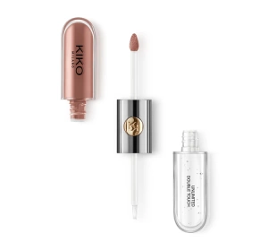   KIKO Milano Unlimited Double Touch dwuetapowa pomadka w płynie 101 Soft Rose 2x3ml