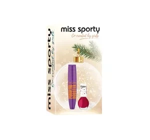 Miss Sporty zestaw dla kobiet tusz do rzęs + lakier do paznokci