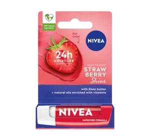 NIVEA Limited Edition pielęgnująca pomadka do ust Strawberry Shine 4,8 g