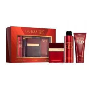 Guess Red Seductive Homme woda toaletowa spray 100 ml + dezodorant spray 226 ml + żel pod prysznic 200 ml