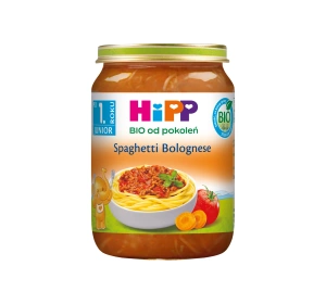 HIPP Bio obiadek w słoiczku Spaghetti bolognese po 1 roku 250 g