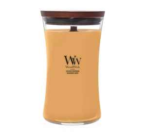 Woodwick Large Jar Candle świeca zapachowa Golden Bourbon 610 g