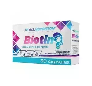 Allnutrition Biotin biotyna suplement diety 30 kapsułek