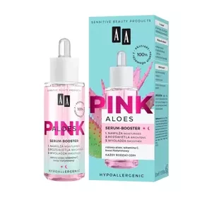 AA Pink Aloes intensywnie nawilżające serum-booster do twarzy 30 ml