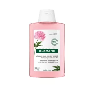 Klorane Organiczna Piwonia szampon do włosów i wrażliwej skóry głowy 200 ml