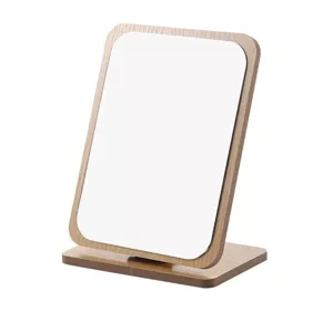 eCarla prostokątne drewniane lusterko kosmetyczne L8BR