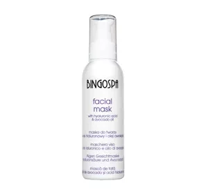 BingoSpa maska do twarzy z Kwasem Hialuronowym i Olejem Awokado 150 g