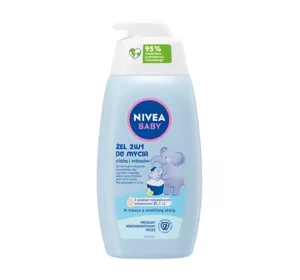 NIVEA BABY żel 2w1 do mycia ciała i włosów dla dzieci z pompką 500 ml