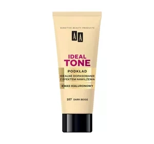 AA Ideal Tone perfekcyjnie dopasowujący się podkład do twarzy 107 Dark Beige 30 ml