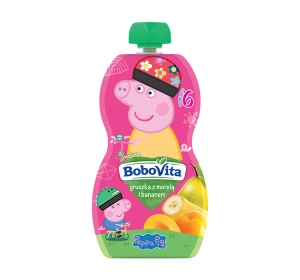 BoboVita mus owocowy po 6 miesiącu Gruszka Morela Banan 100 g