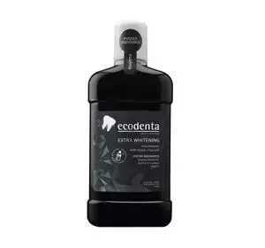 Ecodenta Black Whitening czarny wybielający płyn do płukania 500 ml