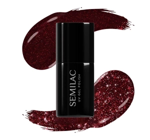 Semilac Love Is In The Nails lakier hybrydowy 393 Sparkling Black Cherry 7 ml