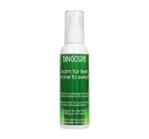 BingoSpa balsam do pielęgnacji stóp ze skłonnościami do pocenia 135 g