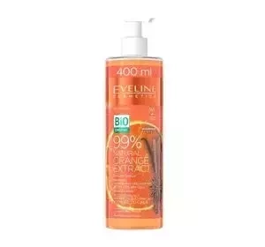 Eveline Cosmetics 99% Natural Orange Extract rozgrzewający odżywczo-ujędrniający krem-żel do ciała 400 ml
