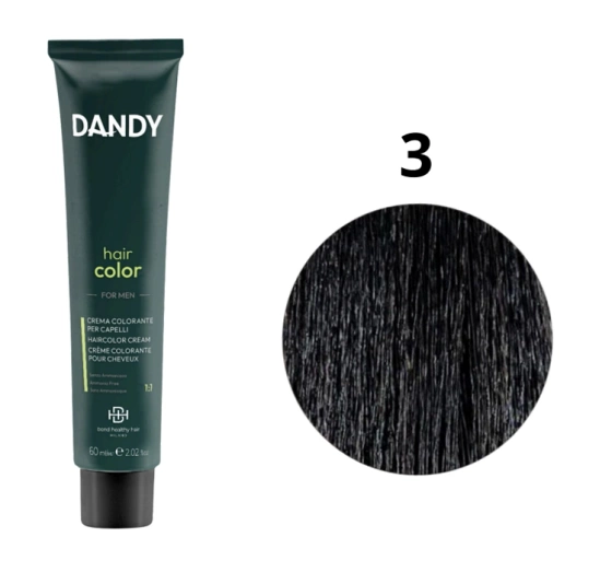 Dandy Hair Color For Men krem koloryzujący 3 Dark Brown 60ml