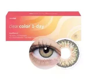 ClearLab ClearColor 1-Day Hazel kolorowe soczewki kontaktowe 10 szt