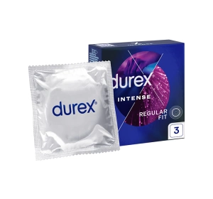 Durex Intense stymulujące prezerwatywy z wypustkami i prążkami 3 szt