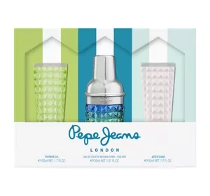 Pepe Jeans Cocktail Edition for Him woda toaletowa spray 30 ml + żel 50 ml + balsam po goleniu 50 ml