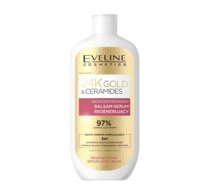 Eveline Cosmetics 24K Gold & Ceramides Złota Terapia Nawilżająca 3w1 regenerujący balsam-serum do ciała 400 ml