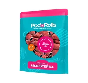 Clavier Medisterill Podorolls nakładki ścierne do frezarki gradacja 120# 50 sztuk