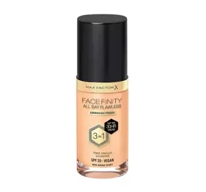 Max Factor Facefinity All Day Flawless 3in1 wegański podkład W44 Warm Ivory 30 ml
