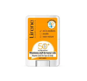 Lirene Sun transparentny witaminowy sztyft do twarzy i ciała SPF50+ 15 g