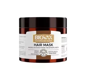 Biovax Naturalne Oleje intensywnie regenerująca maska do włosów 250 ml