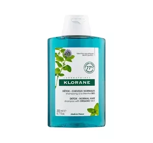 Klorane Organiczna Mięta szampon do włosów normalnych 200 ml