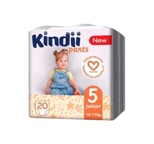 Cleanic Kindii Pants pieluchomajtki dla dzieci rozmiar 5 Junior 12-17kg 20 sztuk