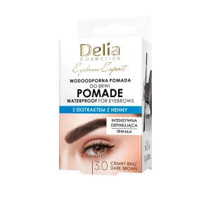 Delia Cosmetics Eyebrow Expert wodoodporna pomada do brwi 3.0 Ciemny Brąz 7 g