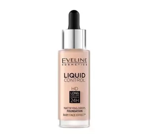 Eveline Cosmetics Liquid Control HD podkład do twarzy 002 Soft Porcelain 32 ml