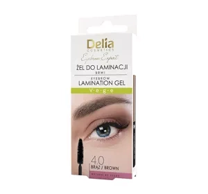 Delia Cosmetics Eyebrow Expert żel do laminacji brwi 4.0 Brąz 4 ml